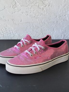 VANS Women’s Size US 7 Glitter Shoes Sneakers Retro Boho Pink